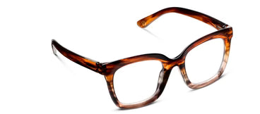 Cleo Brown Ombre Horn Readers by Peepers