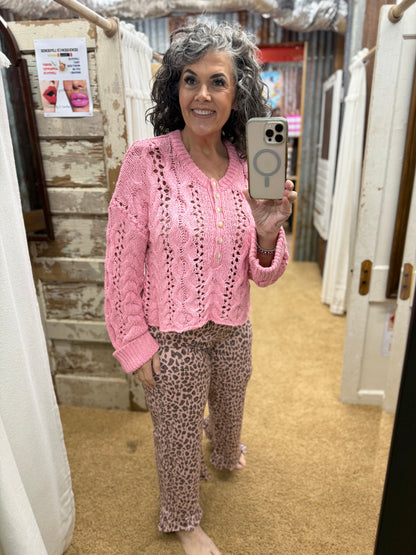 Pink Leopard Pants