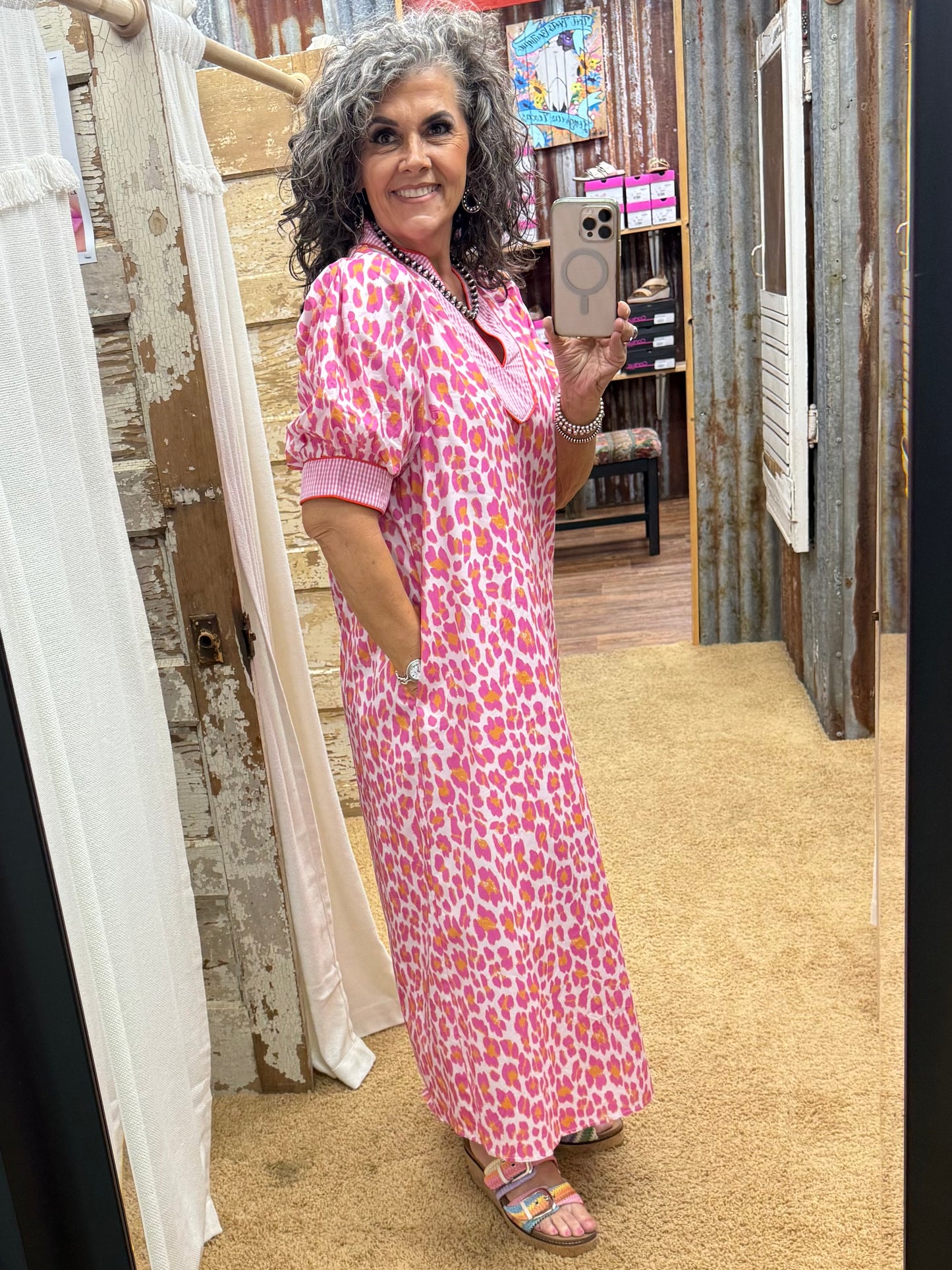 Pink Leopard Entro Dress