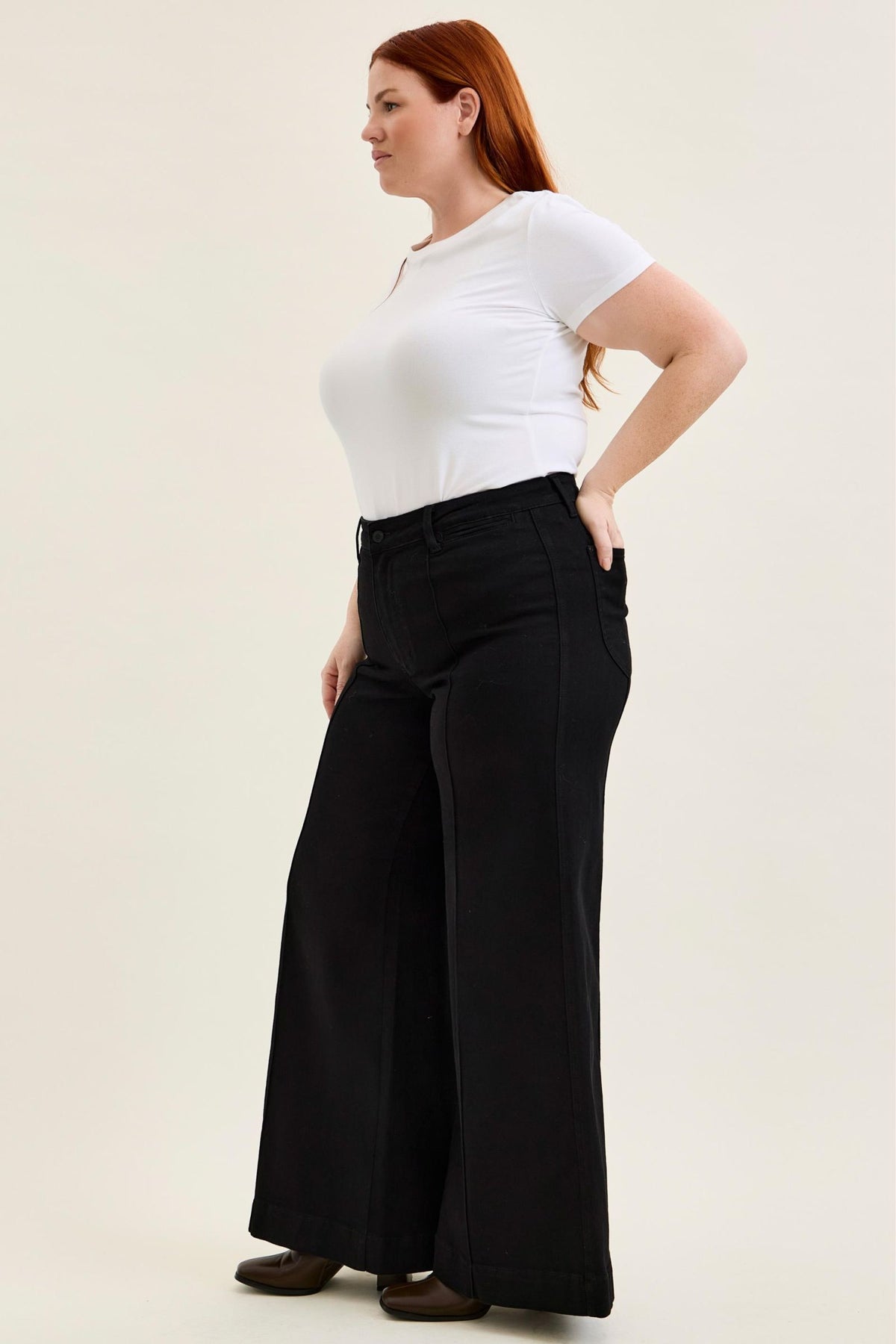 Judy Blue HW LIZA Black Palazzo Jeans 881243