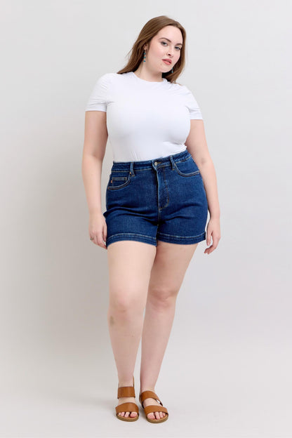 Judy Blue HW Tummy Control Shorts 150333