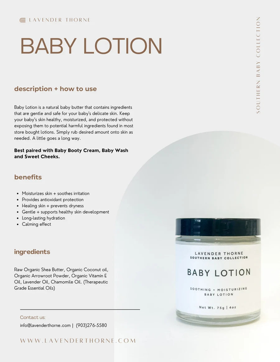 Lavender Thorne Baby Lotion