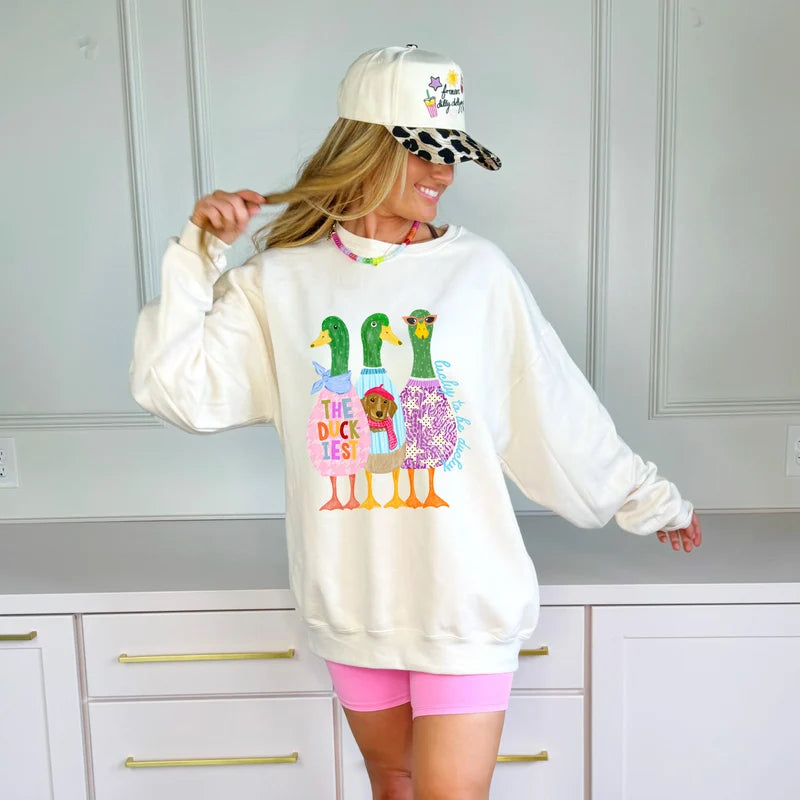 Poppy & Pine Lucky To Be Ducky Sweatshirt