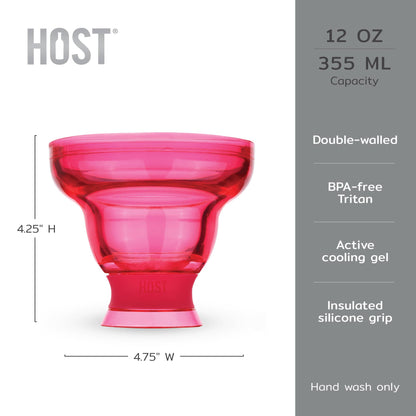 Margarita FREEZE Cooling Cup in Punch Pink Set of 2