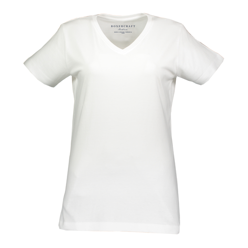 White V-Neck Tee