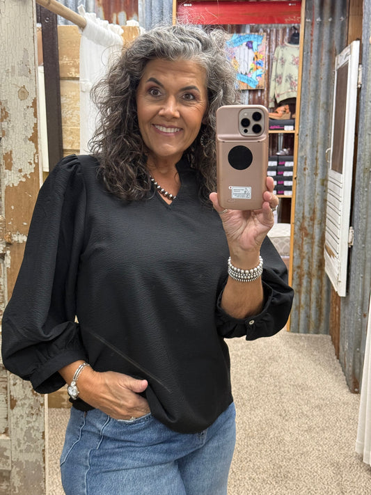 Jodifl Black Blouse