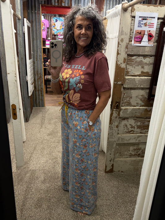It Is Well With My Soul Graphic Top: Vintage Wine