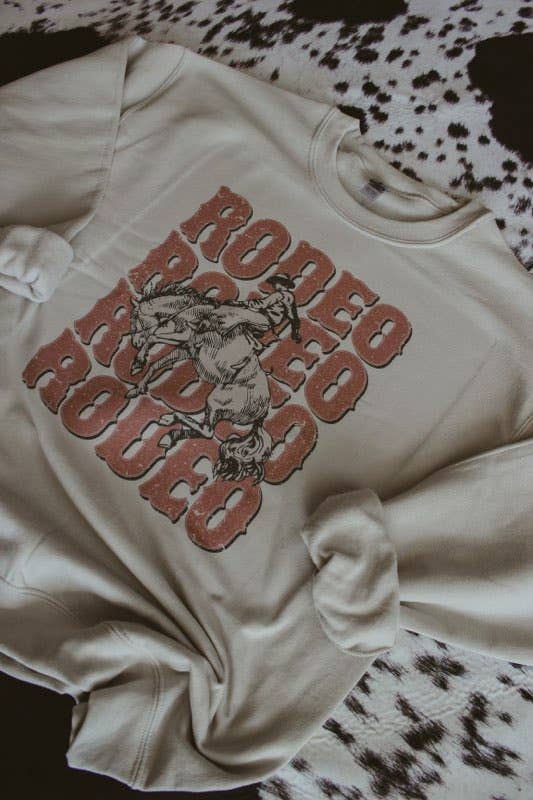 BAREBACK RODEO CREWNECK