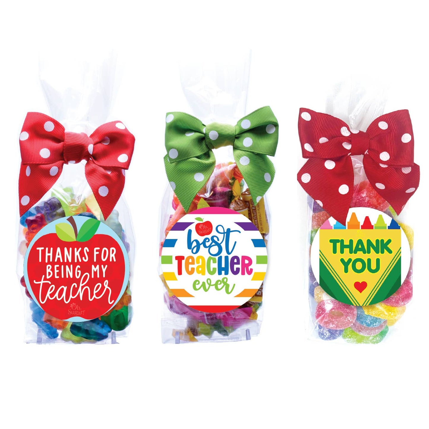 Candy Bags - Teacher Asst #1 - Large - 12 Bags