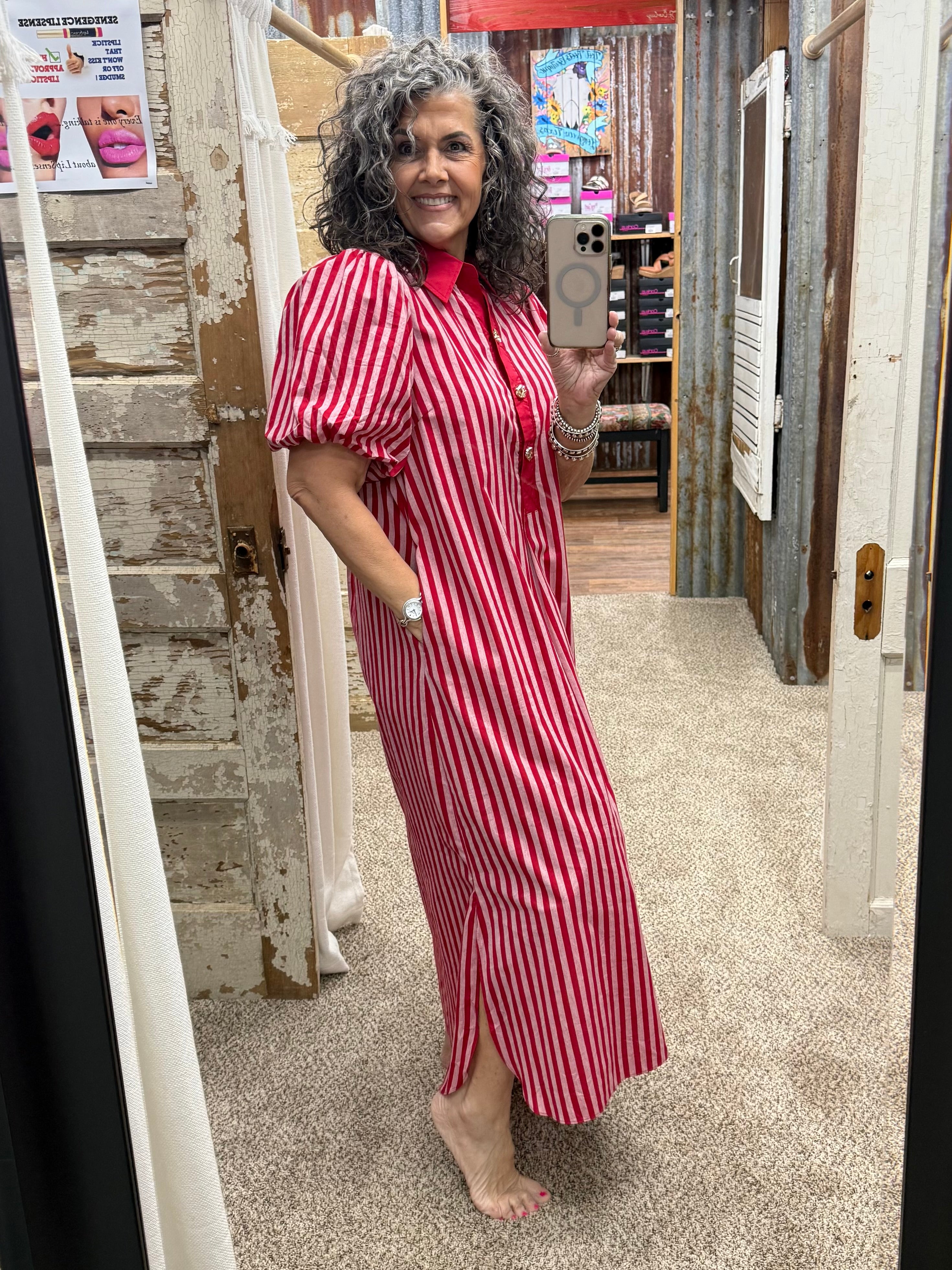 Red Striped Entro Dress – Toot Toot's Boutique