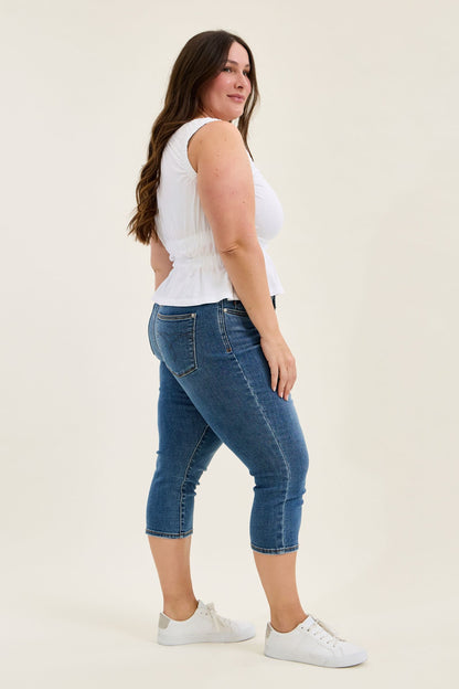Judy Blue MR Capri Jeans 72122