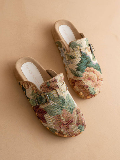 The Floral Heirloom Tapestry Mule