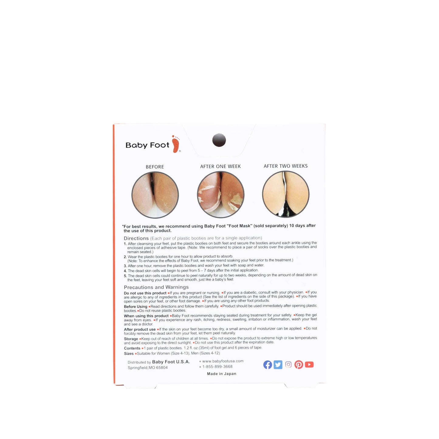 Baby Foot Original Exfoliation Foot Peel