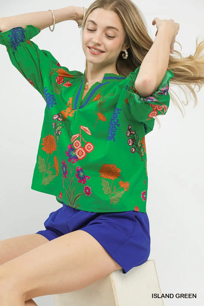 ISLAND TIME BLOUSE