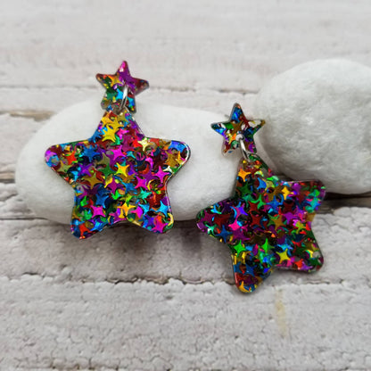 Confetti Star Earrings