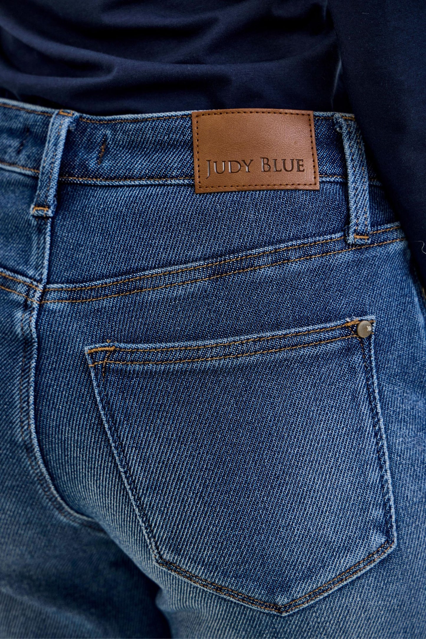 Judy Blue MR BILLIE Boyfriend DK Cozy Indigo Jeans (Knit Indigo) 881126