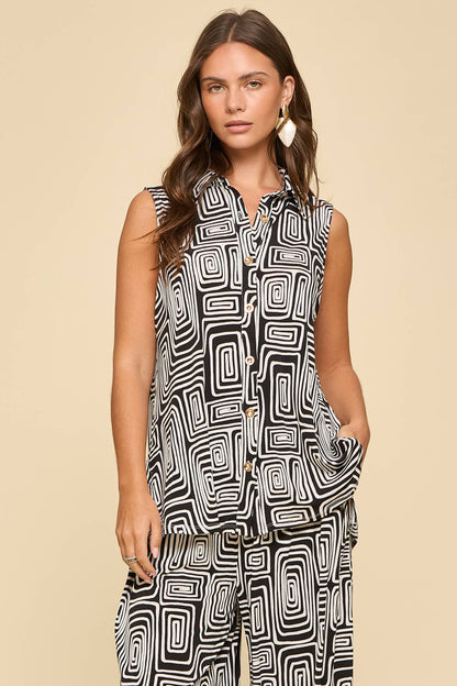 2-Piece Tank + Relaxed Pants Resort Wear Set