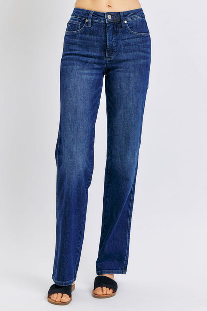 Judy Blue Mid Rise "TUMMY CONTROL" Classic Straight Leg Jean 88861