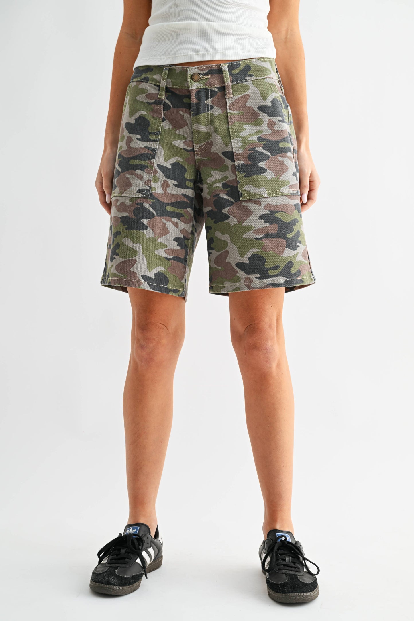 DESERT CAMO - Denim Baggy Jort