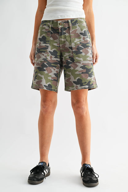 DESERT CAMO - Denim Baggy Jort