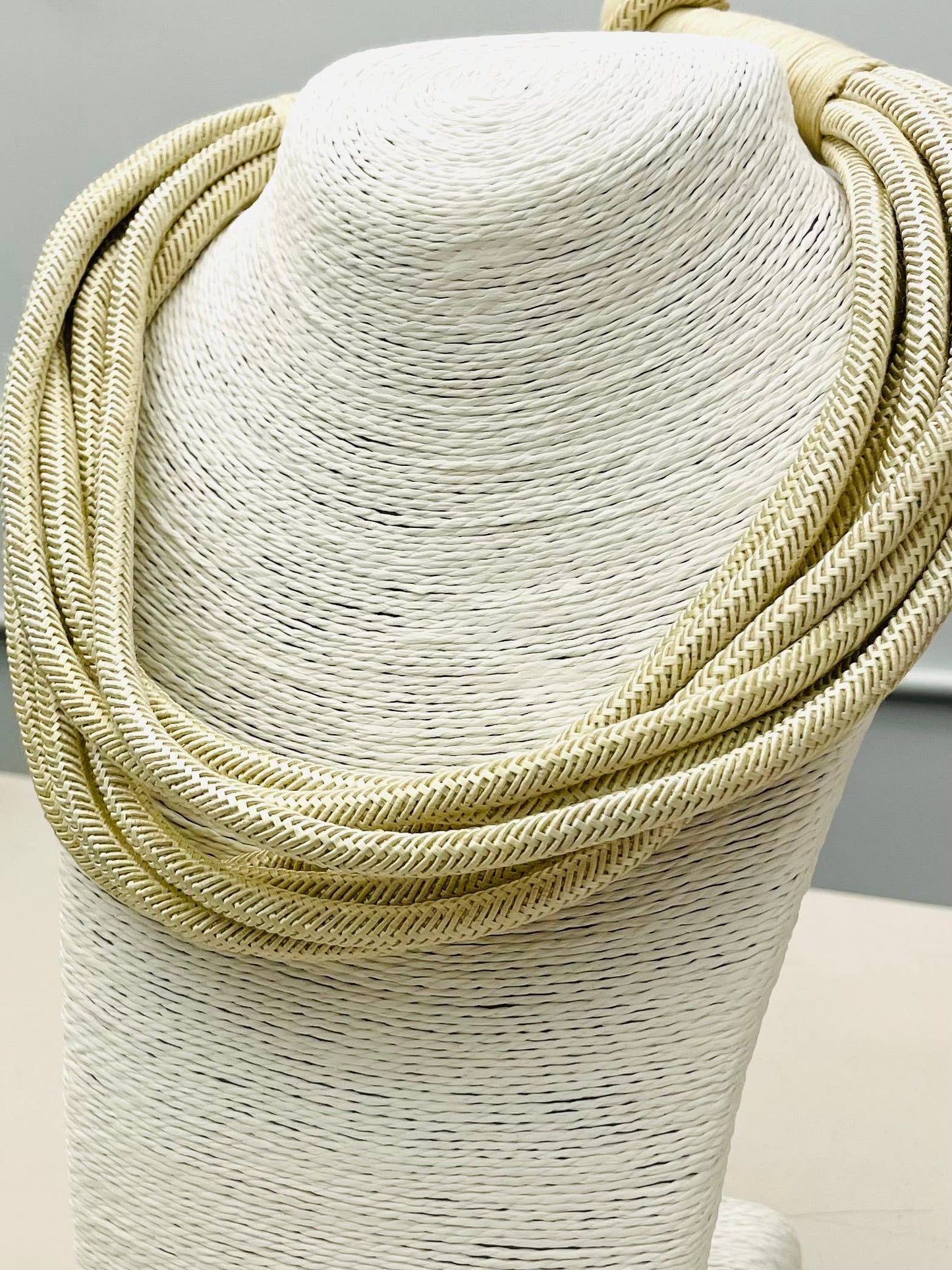 "Original" Slub 8-Strand Necklace (ecru)