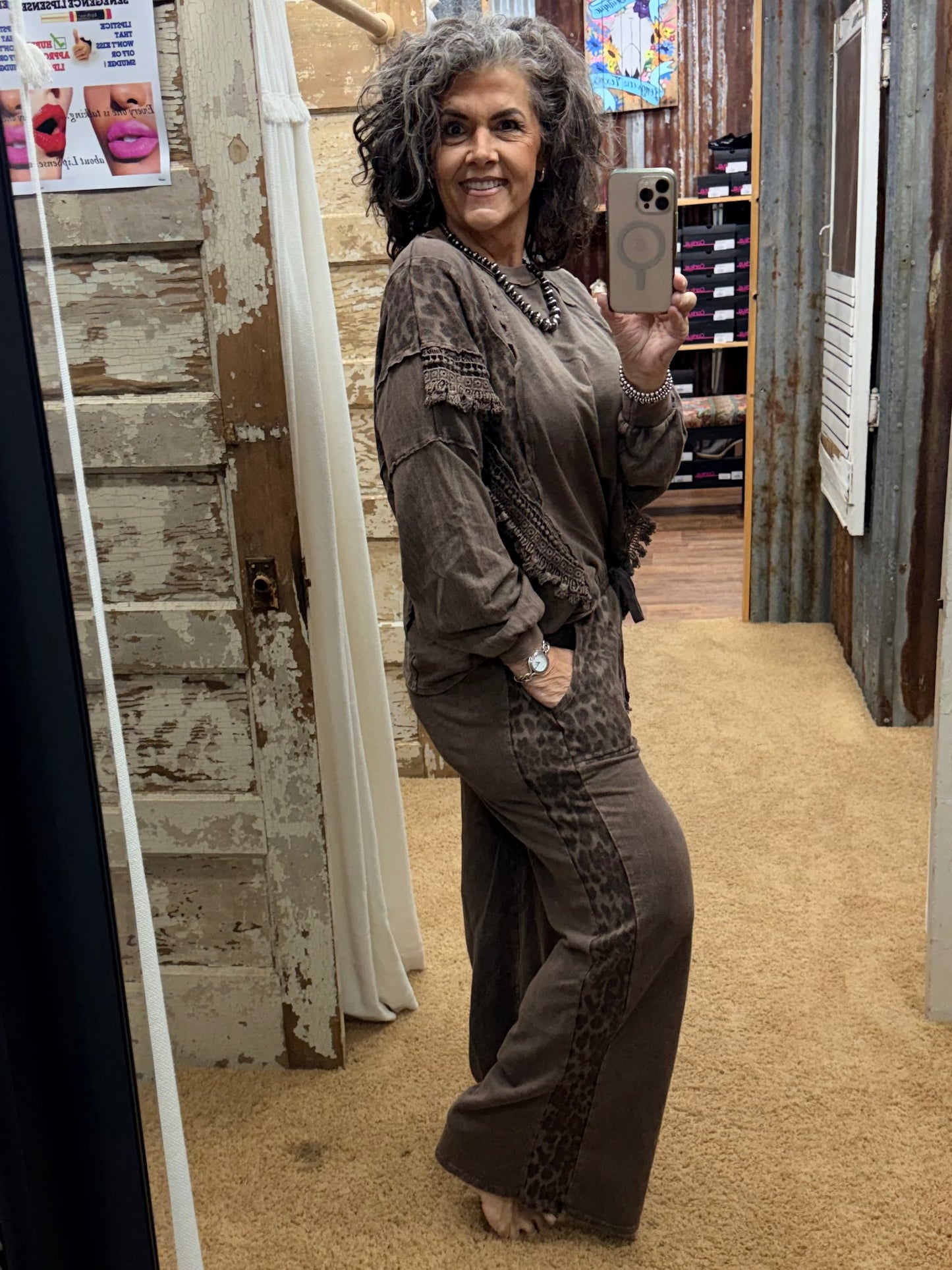 The Ash Oak Leopard Lounge Set