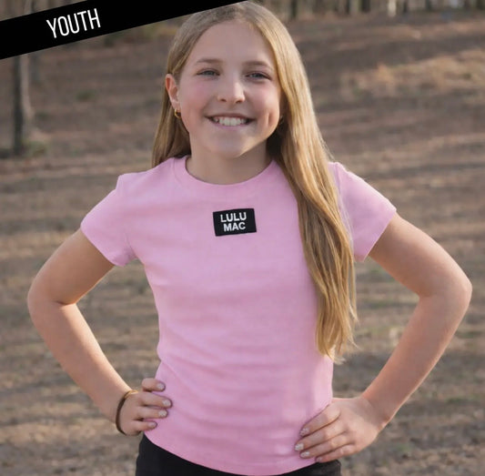 Light Pink Lulu Mac Tee - YOUTH