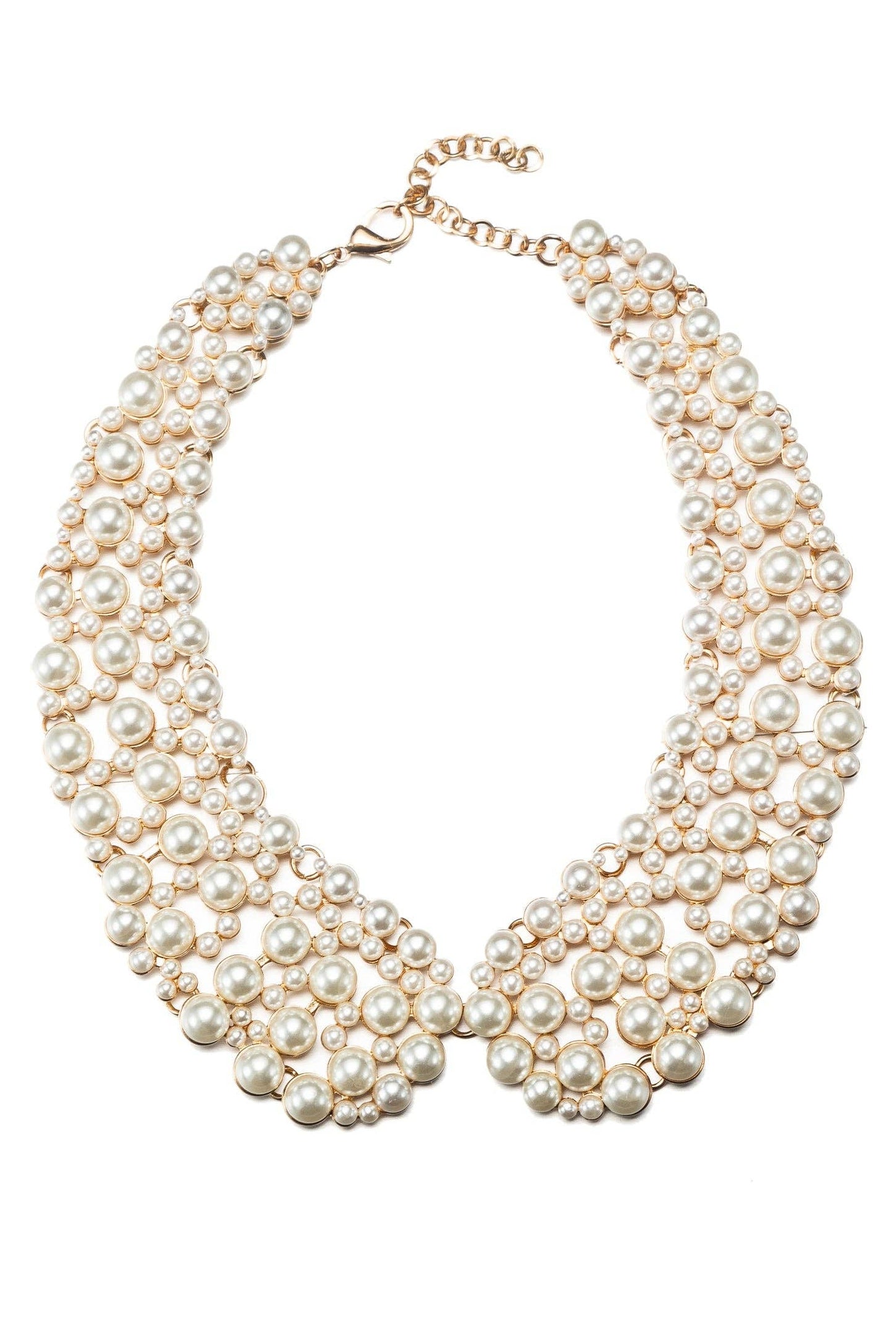 Diana Collar Necklace - Cream Pearl