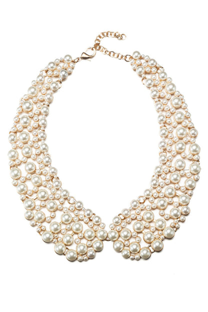 Diana Collar Necklace - Cream Pearl
