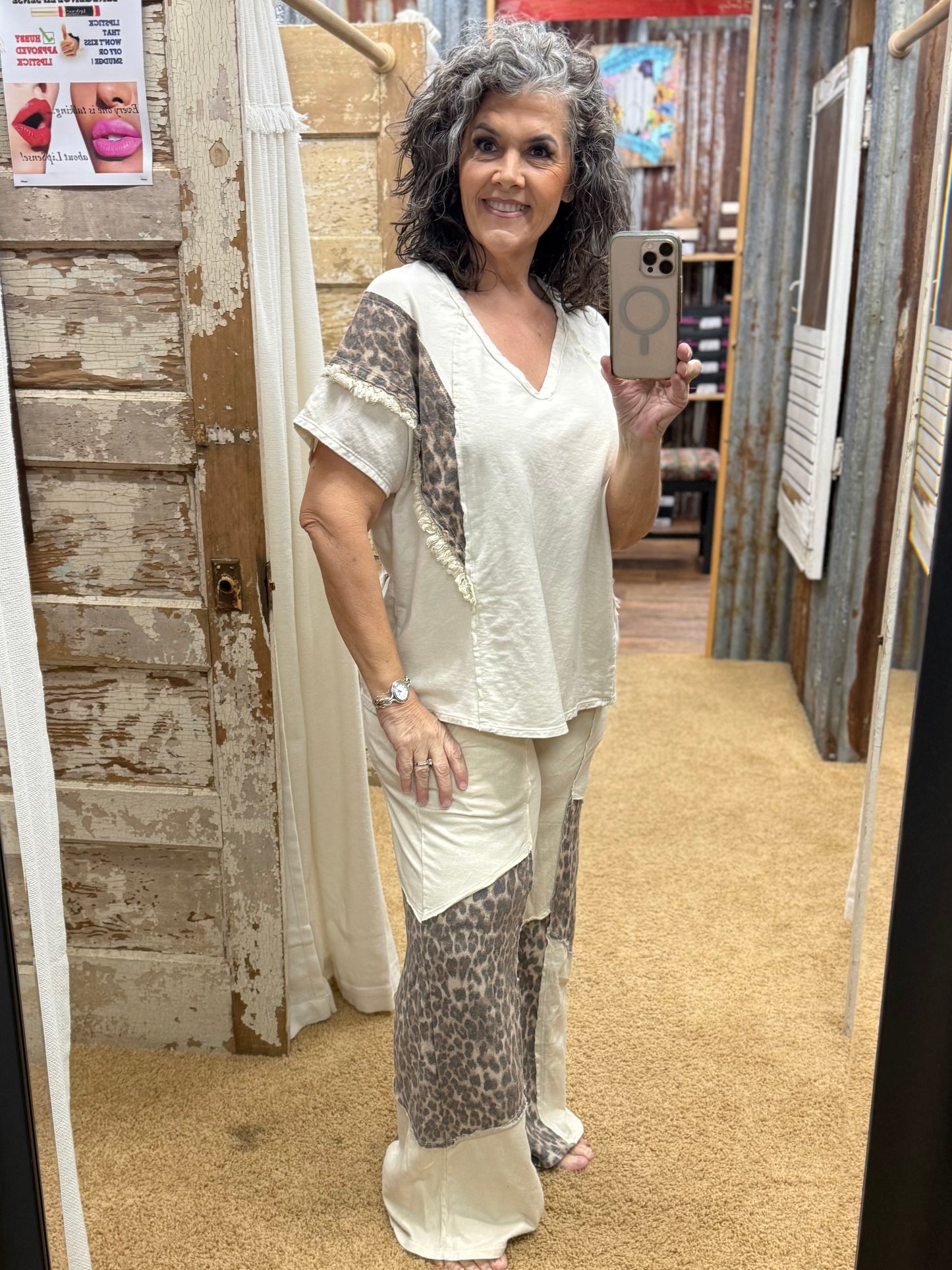 The Natural Leopard Lounge Set