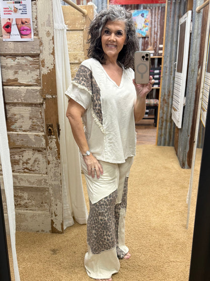 The Natural Leopard Lounge Set