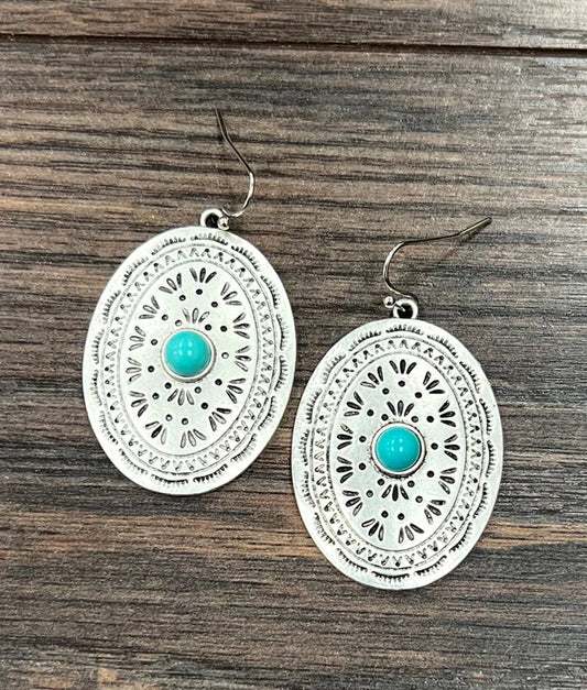 Concho Turquoise Earrings