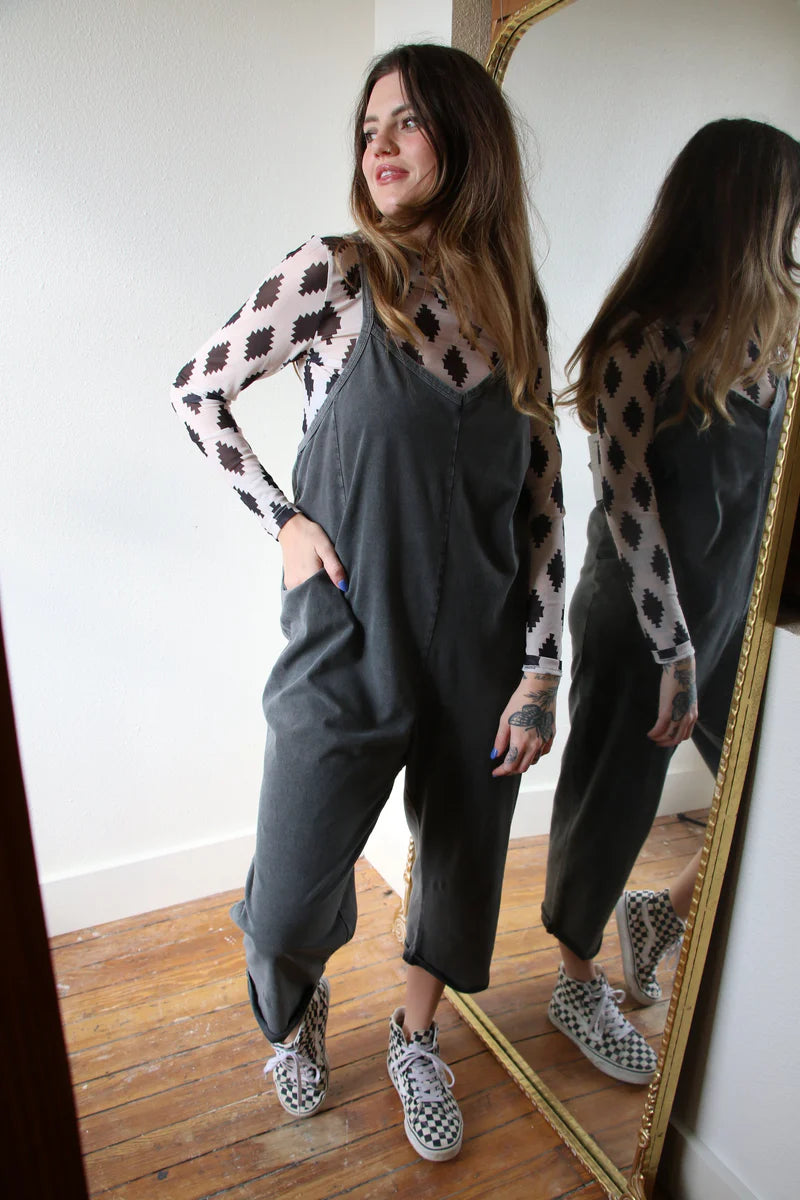 Black Diamond Long Sleeve Mesh Top