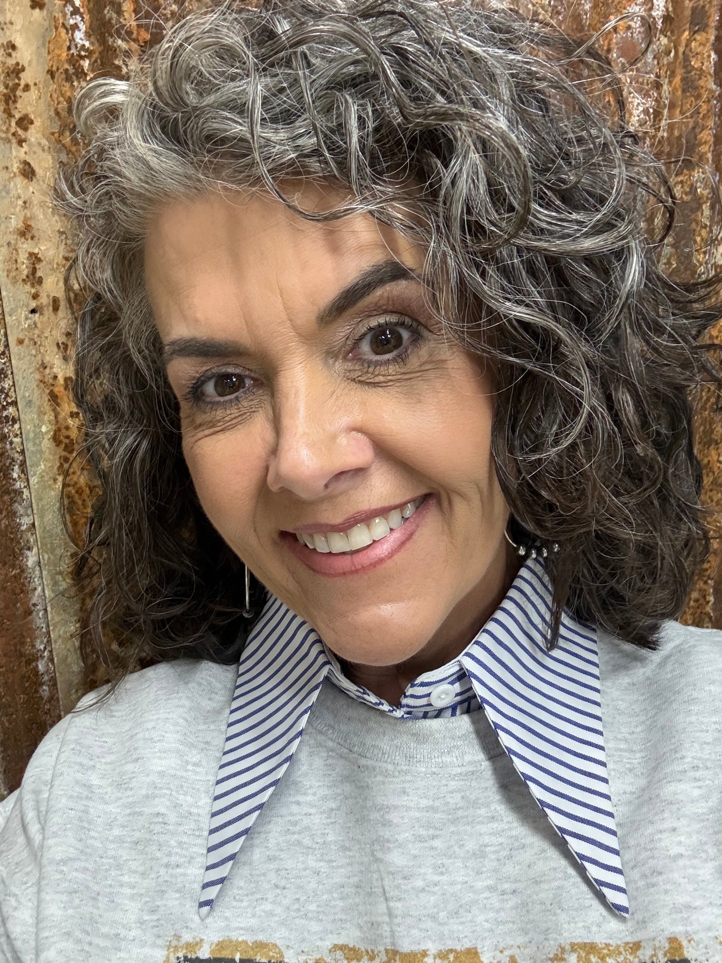 BLUE & WHITE STRIPED COLLAR