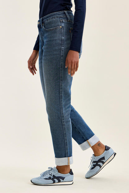 Judy Blue MR BILLIE Boyfriend DK Cozy Indigo Jeans (Knit Indigo) 881126