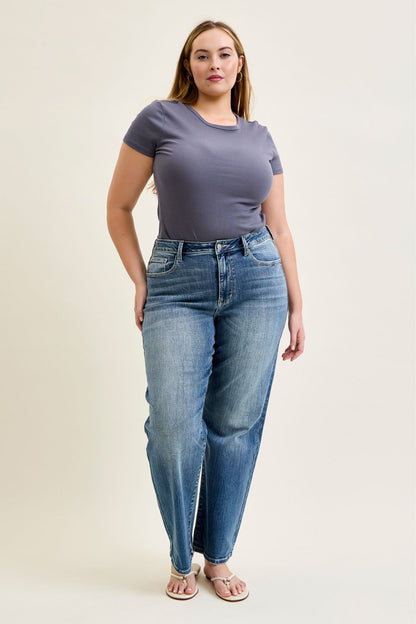 Judy Blue MR 90s Straight Leg Jeans 82719