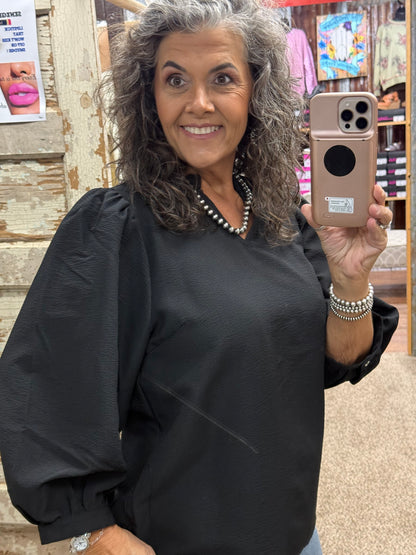 Jodifl Black Blouse