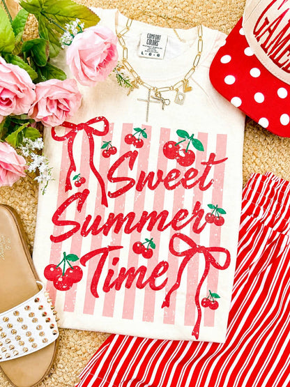 SWEEET SUMMER TIME CHERRIES TEE