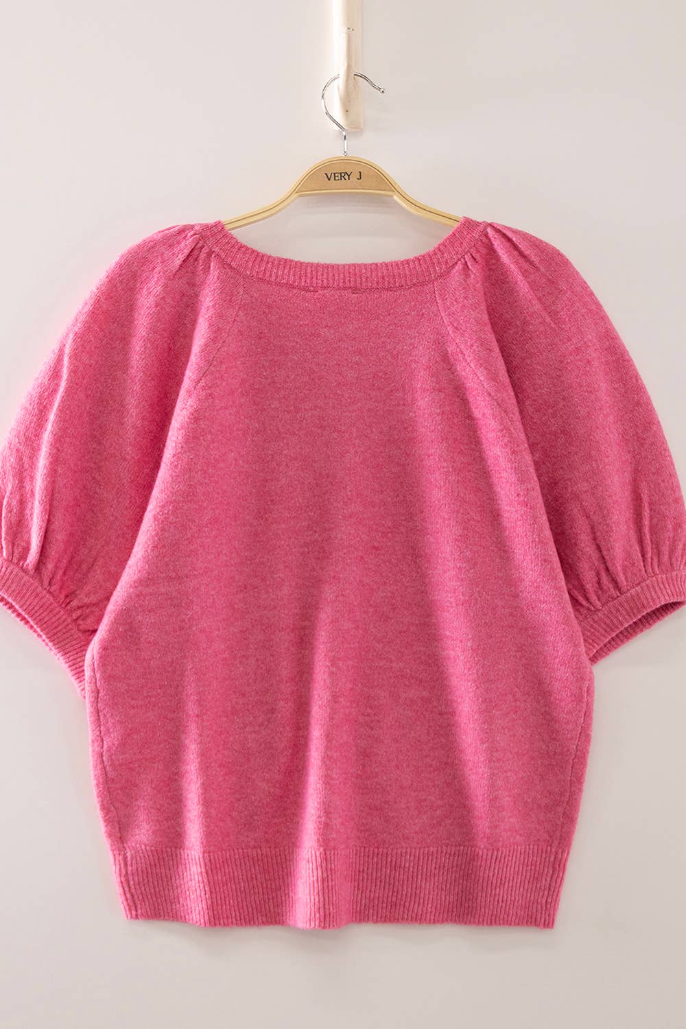 Puff Sleeve Knit Cardigan