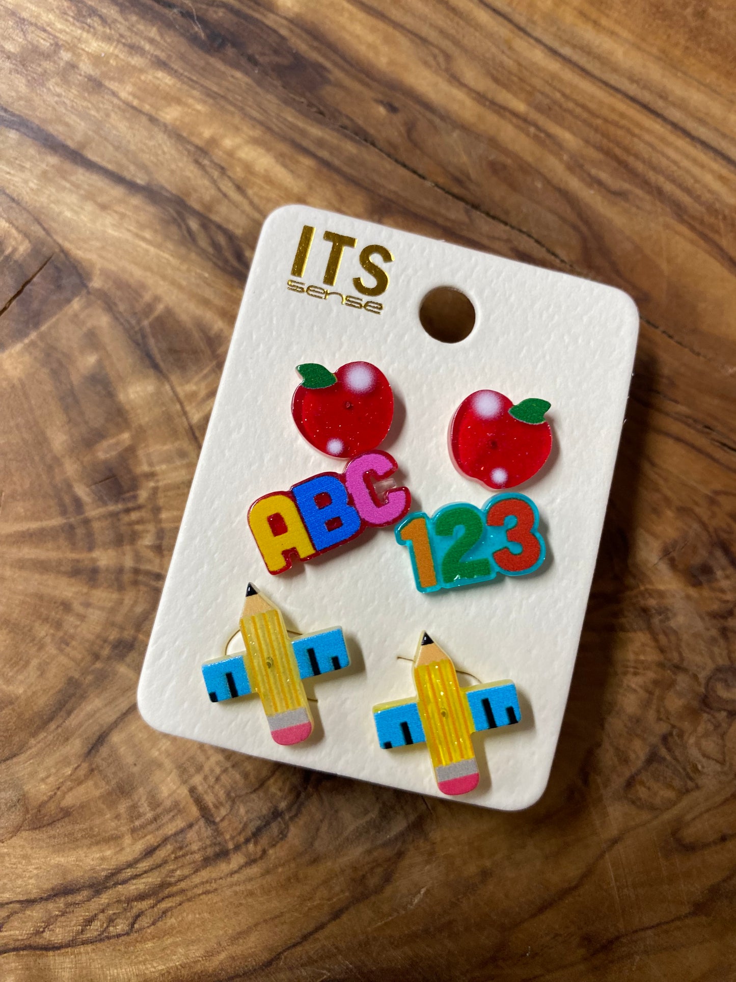 Teacher Stud 3 pc set Earrings 🍎