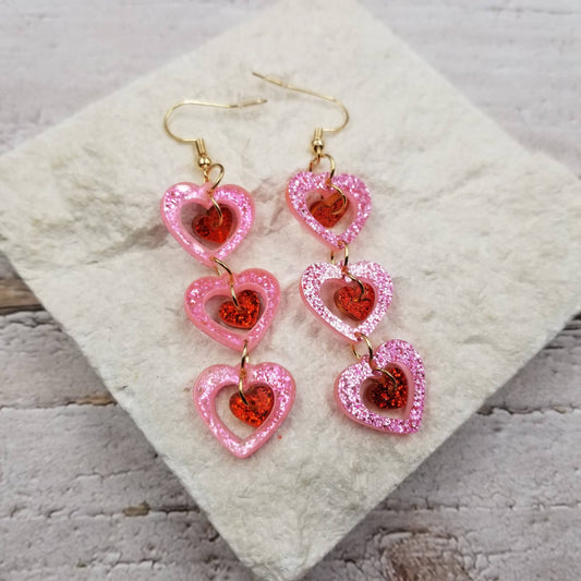 Heart To Heart Valentine's Day Earrings