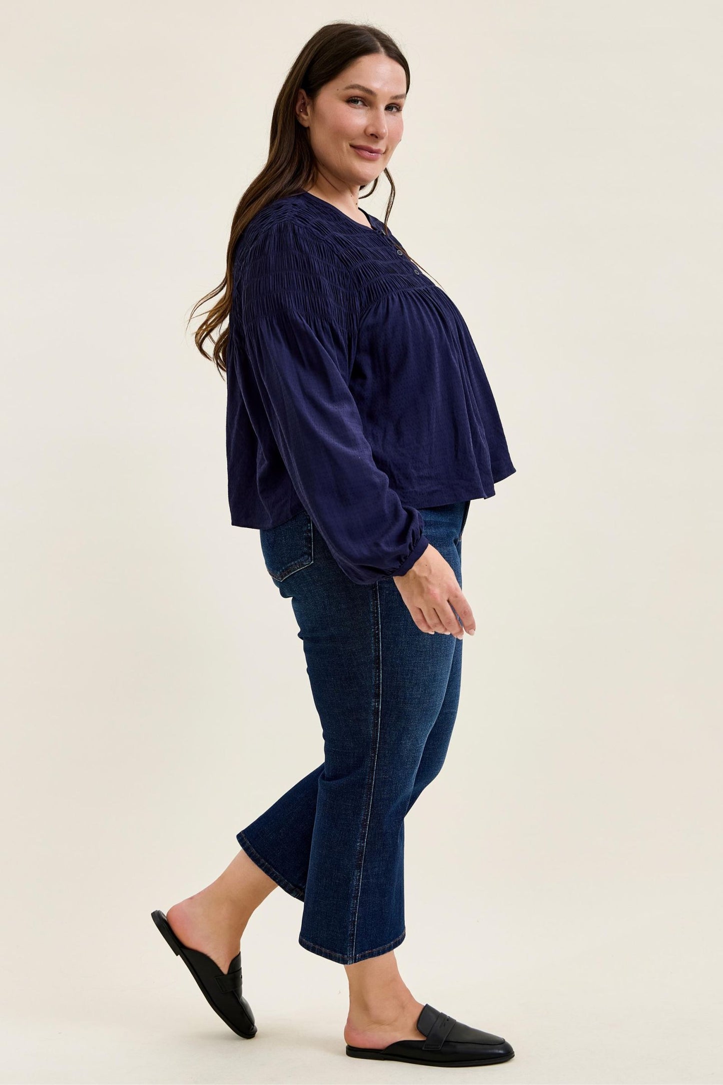Judy Blue HW T.C. Amy Kick Flare DK Rustic Indigo Jeans 881170