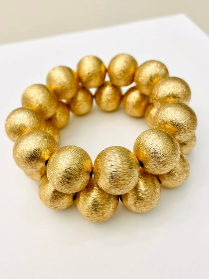 CHIC - BIG Ball Bracelet (brushed gold)
