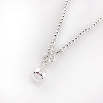 Ball Necklace: Silver