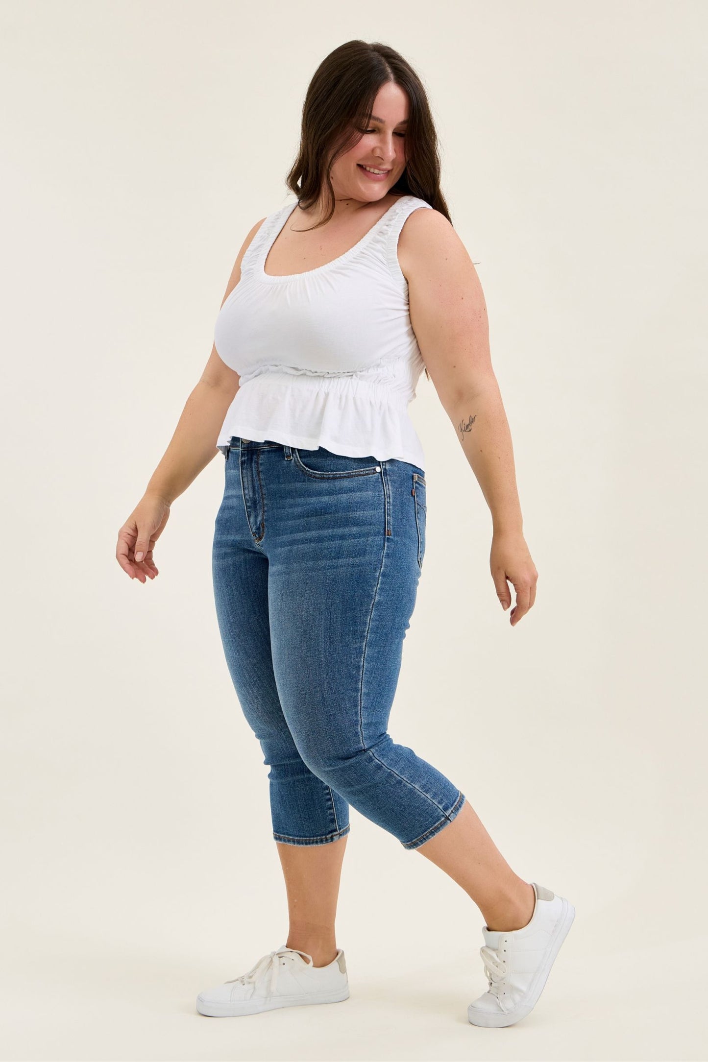 Judy Blue MR Capri Jeans 72122