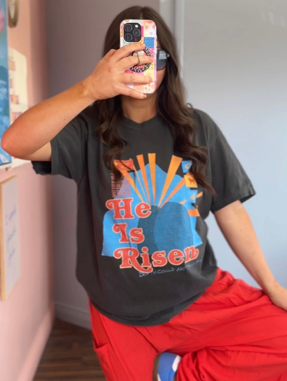 He Is Risen Tee: Pepper