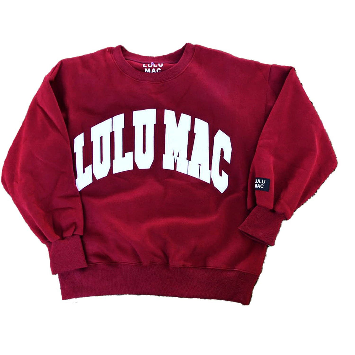 Lulu Mac LM-SW-1001-Maroon/White - Stitch