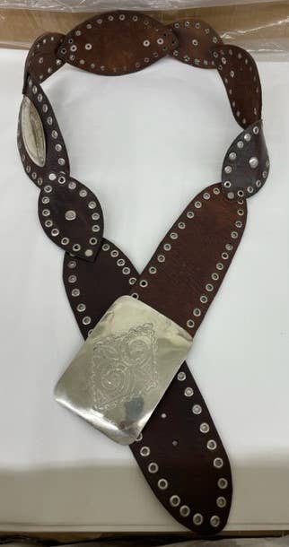 Leather Belt with Stainless Steel Buckle