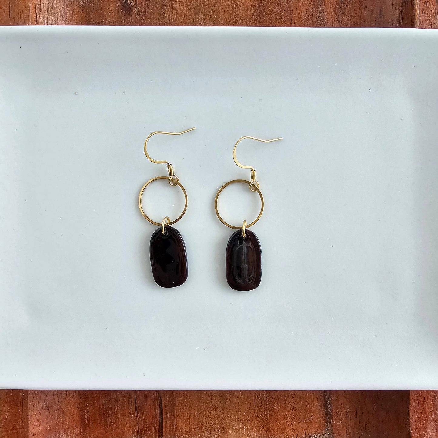 Emma Earrings - Mahogany