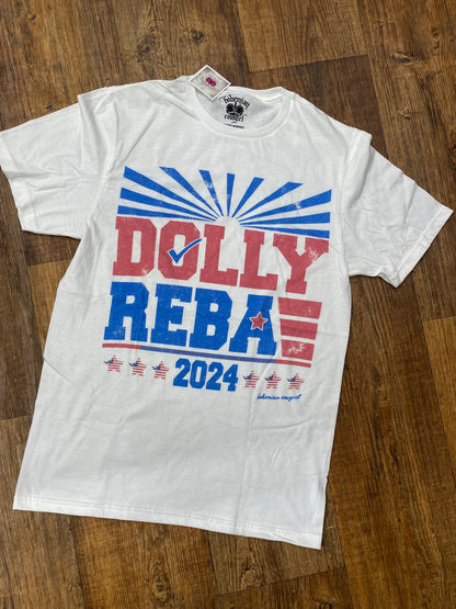 DOLLY & REBA 2024 S/S WHITE TEE